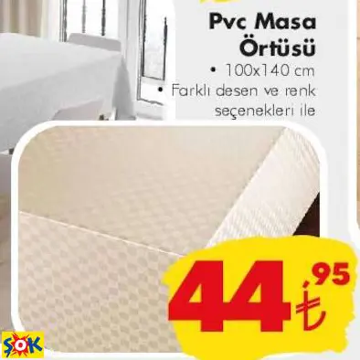 PVC MASA  ÖRTÜSÜ • 100X140 CM